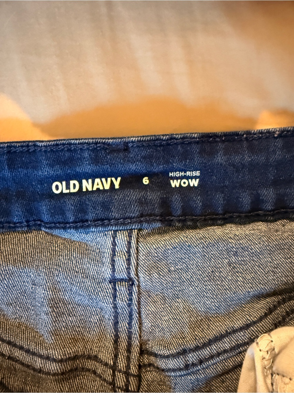 Women’s Old Navy Dark Blue High-Rise WOW Jean Shorts - Size 6